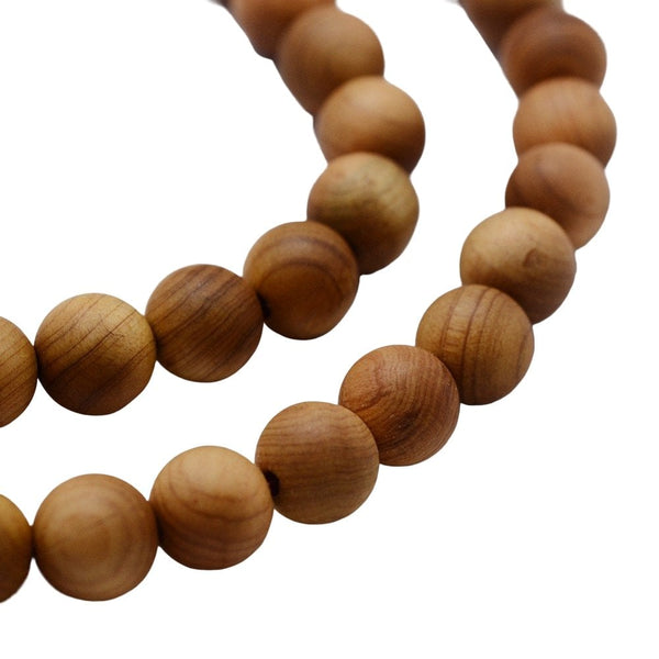 Natural Wood Beads Round 6mm, sand, additional photo