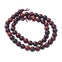 Natural Wood Beads Round 6mm, red/brown