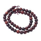 Natural Wood Beads Round 6mm, red/brown
