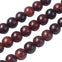 Natural Wood Beads Round 6mm, red/brown, additional photo