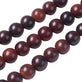 Natural Wood Beads Round 6mm, red/brown, additional photo