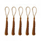 70mm Polyester Tassel with Loop, toffee