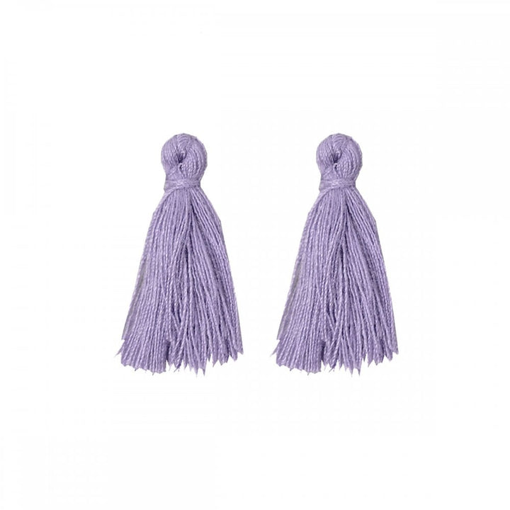 30mm Cotton Tassel Pendants, lavender