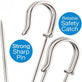 2.5 Inch (64mm) Kilt Pins, Heavy Duty, Safety/Blanket Pins, additional photo