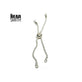 Donut Slider Clasp (Part Finished Bracelet Component), silver-plated