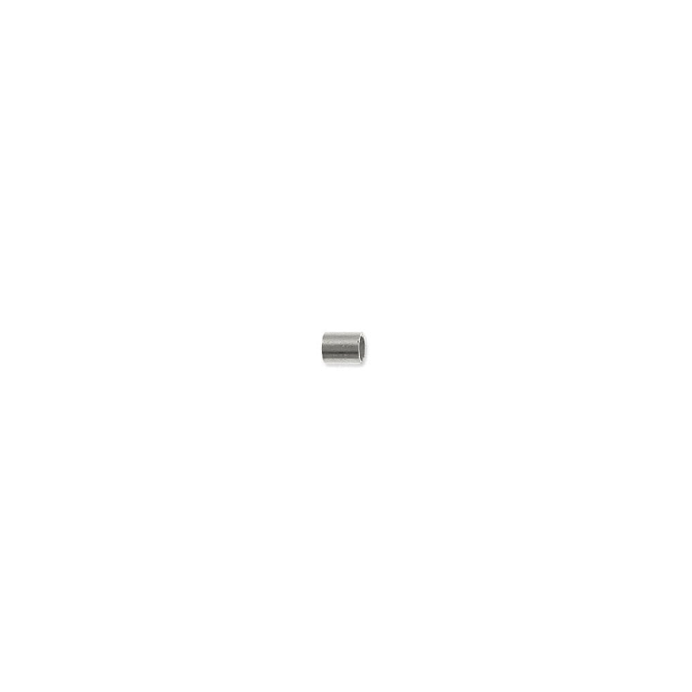 1.3mm Tube Crimps, silver-plated