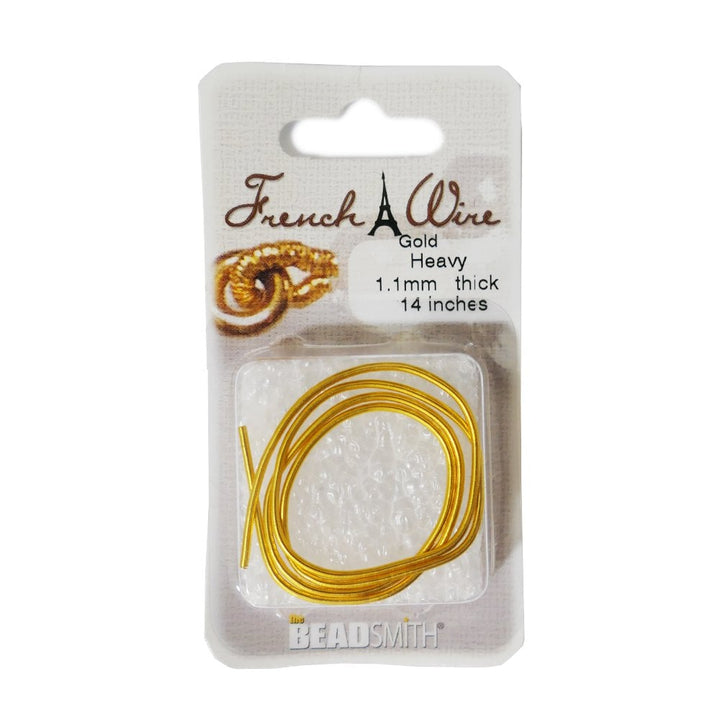 1.1mm / 35cm French Wire Gimp, heavy, gold-plated