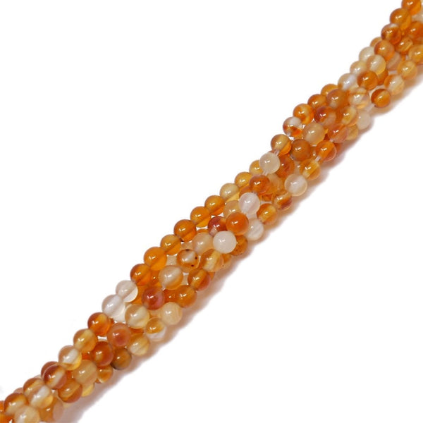 Carnelian Round Semi Precious Stones 4mm