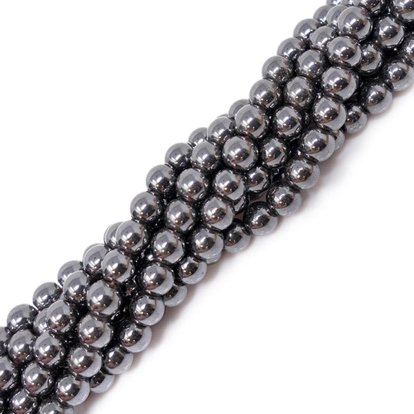 Hematite Round Semi Precious Stones 8mm