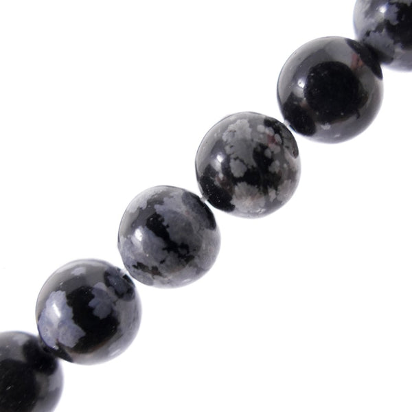Snowflake Obsidian Semi Precious Stones 4mm, additional photo