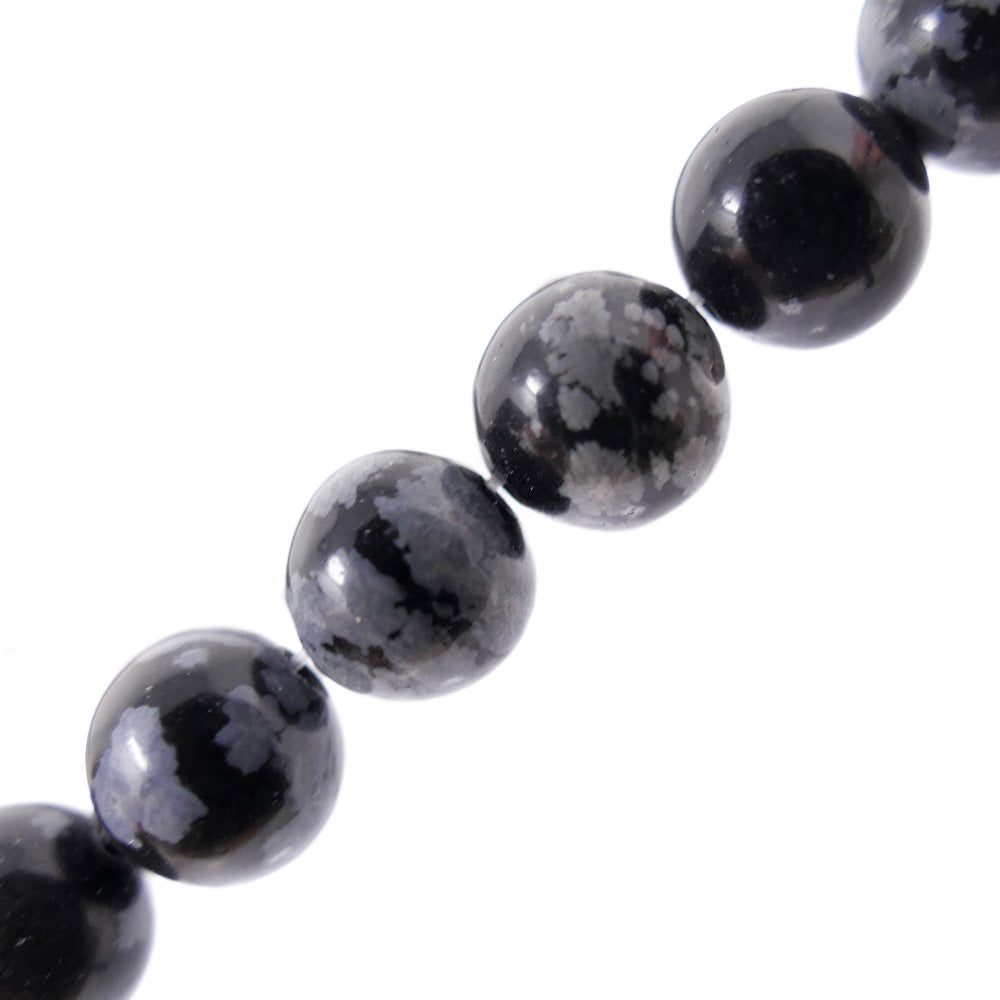 Snowflake Obsidian Semi Precious Stones 8mm, additional photo