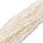 9-10mm Through-Drilled Nuggets Freshwater Pearls, white/ivory, 37cm
