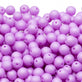 Neon Beads Round Czech Glass 8mm, soft lilac