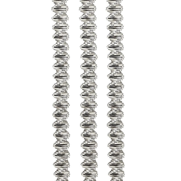Spiralled Boullion Wire, silver-plated