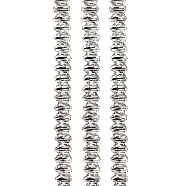 Spiralled Boullion Wire, silver-plated