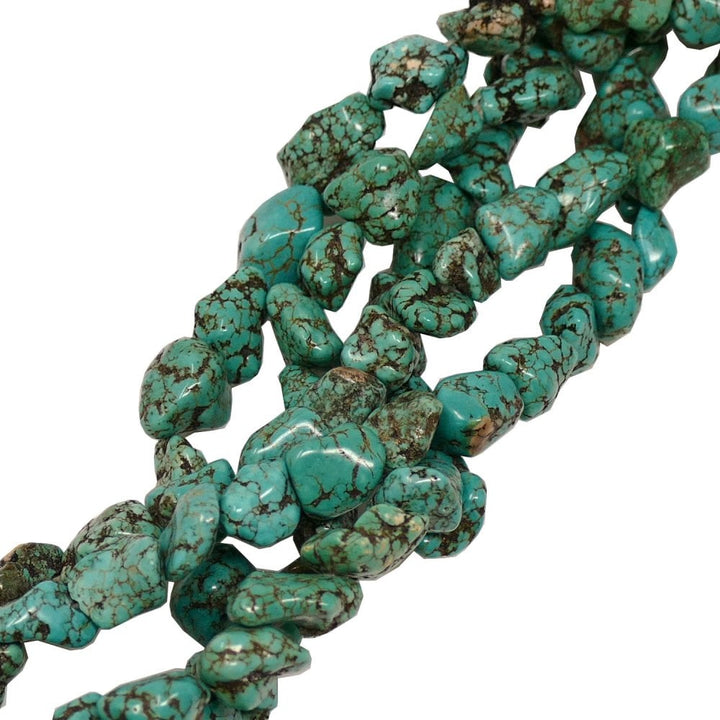 Natural Turquoise (Dyed) Nuggets Semi Precious Stones 10x12mm
