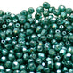 4mm Czech Faceted Round Glass Bead, crystal pearl turquoise
