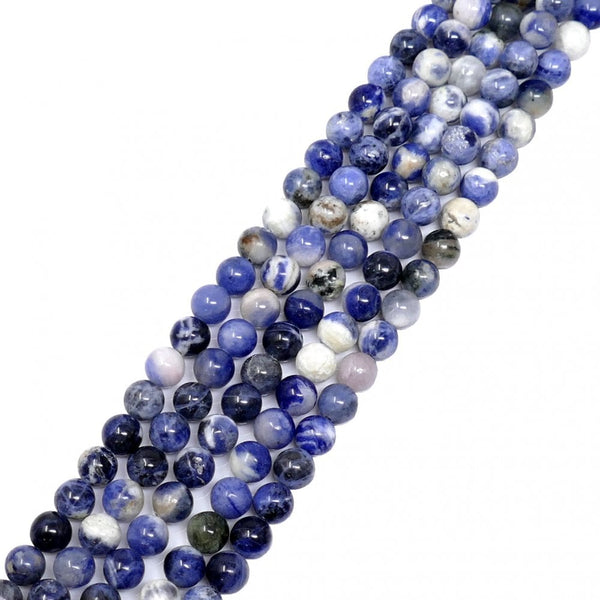 Sodalite (B Grade) Round Semi Precious Stones 6mm