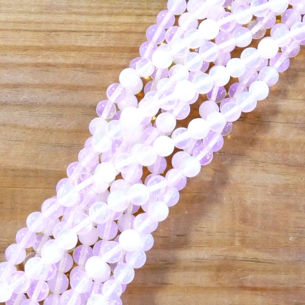 Pink Opal Quartz Round Semi Precious Stones 8mm