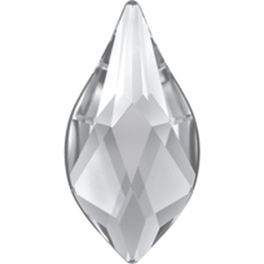 2205 Swarovski Unfoiled Flame Flat Back, crystal, 10mm