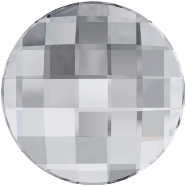 2035 Swarovski Unfoiled Chessboard Flat Back, crystal, 20mm