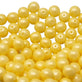 Pastel Beads Czech Round Glass 6mm, lemon sorbet
