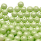 Pastel Beads Czech Round Glass 8mm, honeydew green