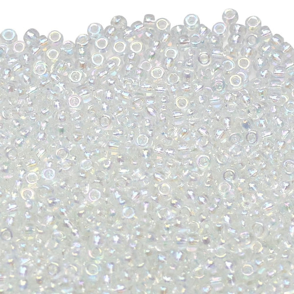 Miyuki Seed Beads 8/0, crystal AB