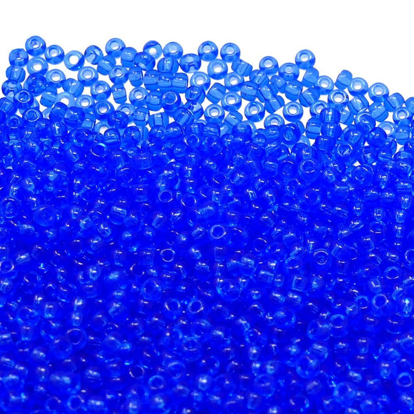 Miyuki Seed Beads 8/0, transparent sapphire
