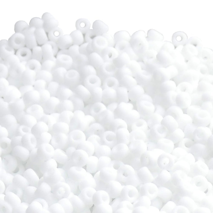 Miyuki Seed Beads 8/0, matte white