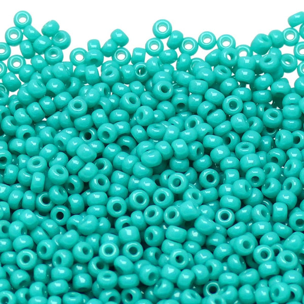 Miyuki Seed Beads 8/0, opaque turquoise
