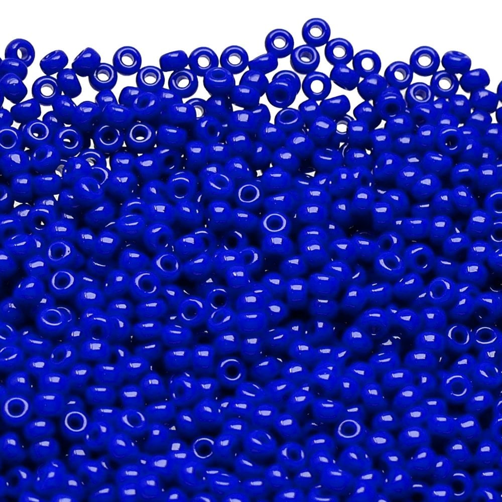 Miyuki Seed Beads 8/0, opaque cobalt
