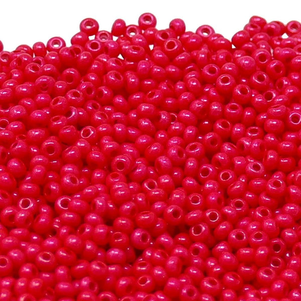 Preciosa Seed Beads 10/0, terra intensive red