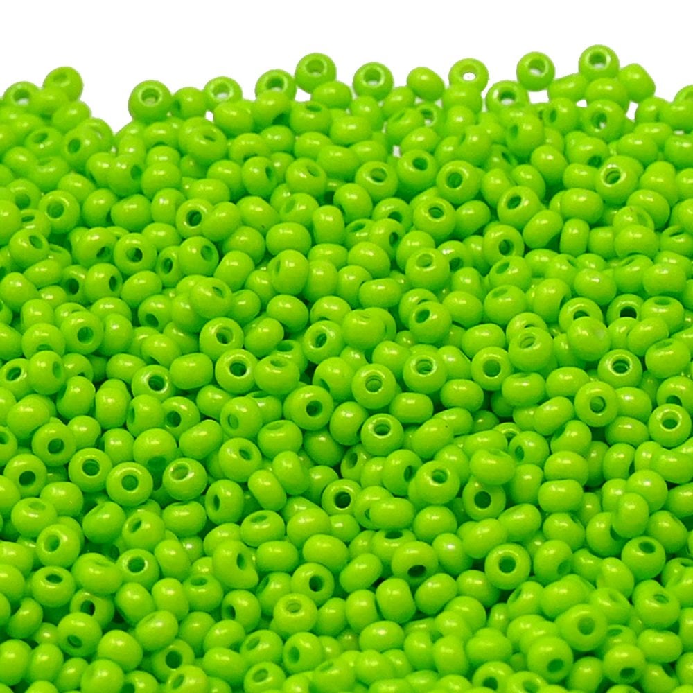 Preciosa Seed Beads 10/0, terra intensive lime