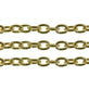 5x7mm Medium Steel Trace Chain, gold-plated