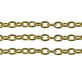 3.5x5.5mm Small Steel Trace Chain, gold-plated