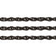 4.5x6.5mm Triple Link Rope Chain, black-plated