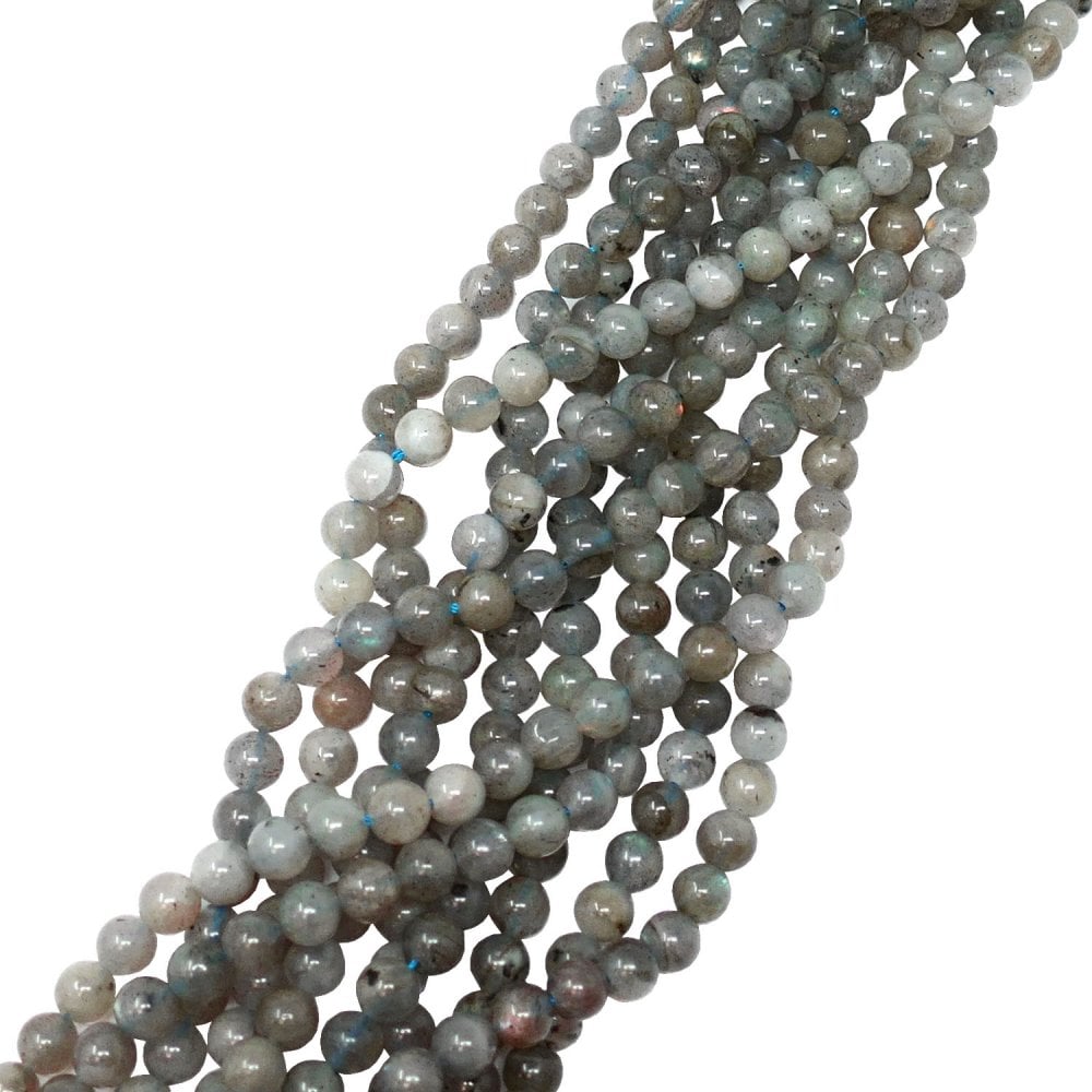 Labradorite Round Semi Precious Stones 4mm