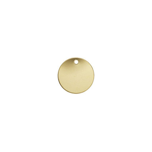 14k Gold Filled 9mm Round Disc Tag