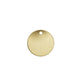 14k Gold Filled 11mm Round Disc Tag