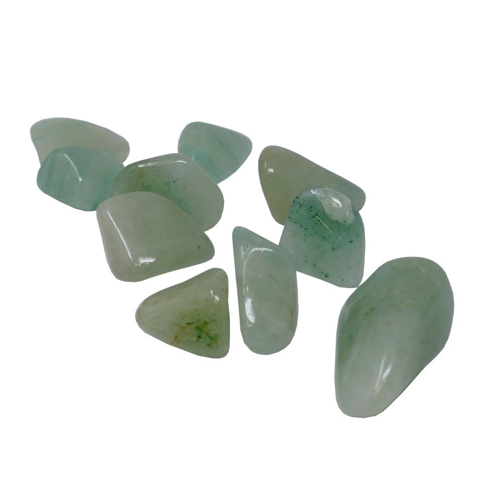 Semi-Precious Tumbled Stones (Large), light aventurine, pack of 3