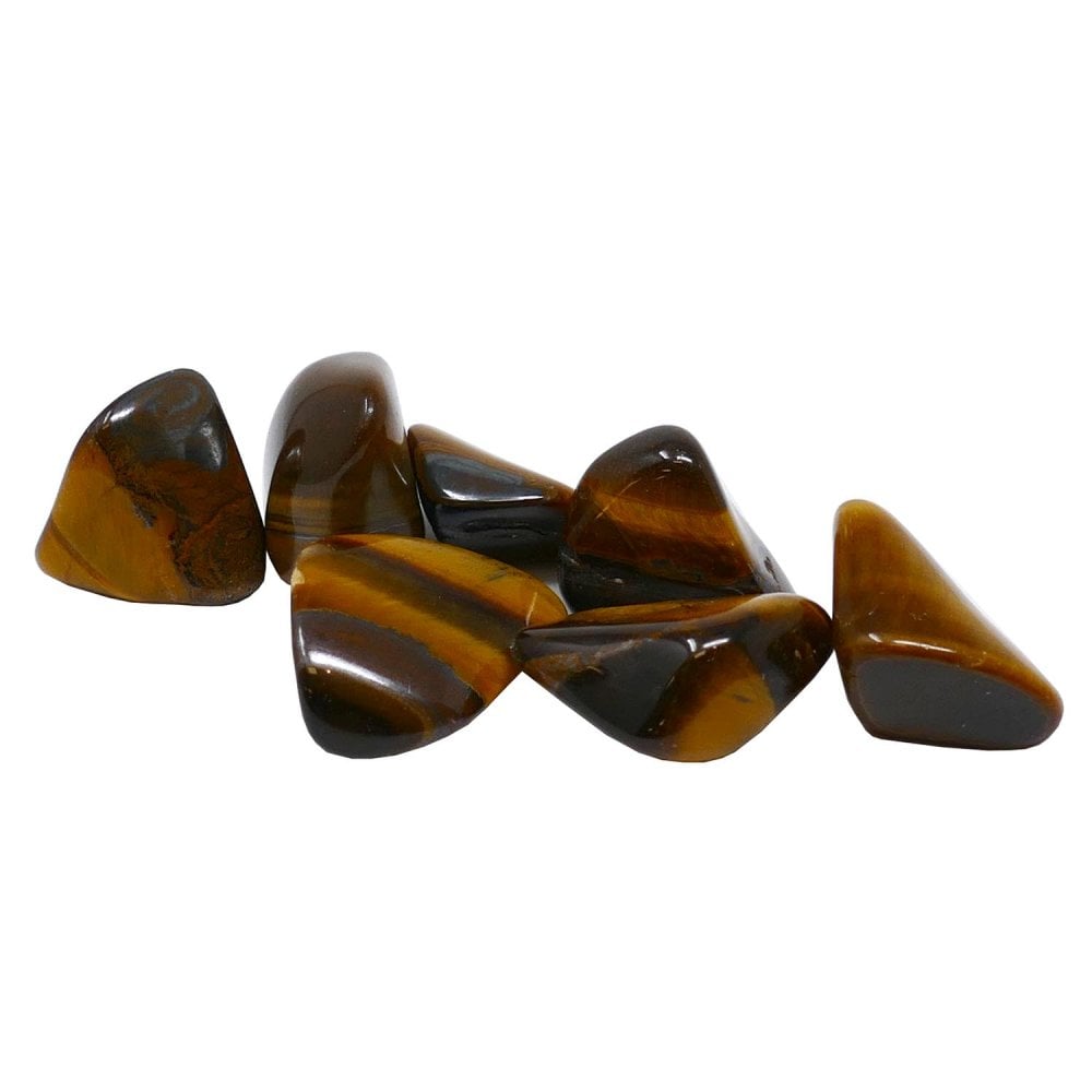 Semi-Precious Tumbled Stones (Medium), tiger eye
