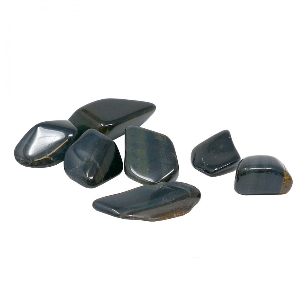 Semi-Precious Tumbled Stones (Medium), blue tiger eye