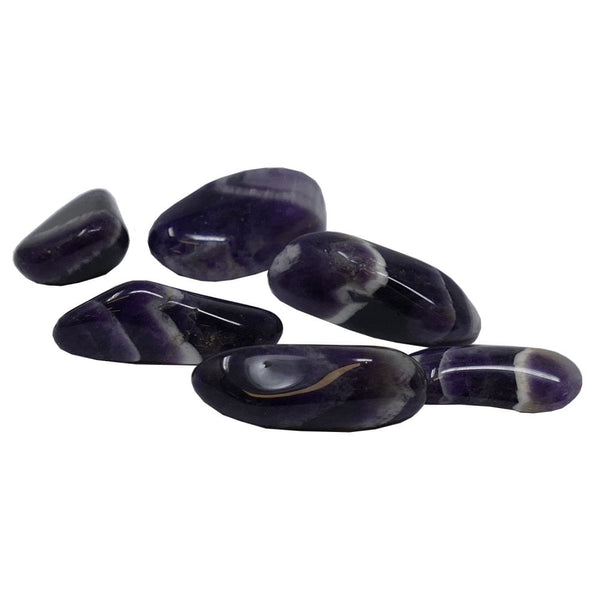 Semi-Precious Tumbled Stones (Medium), zebra amethyst