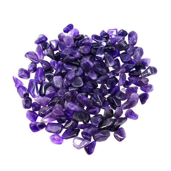 Small Polished Tumblestone, amethyst med dark