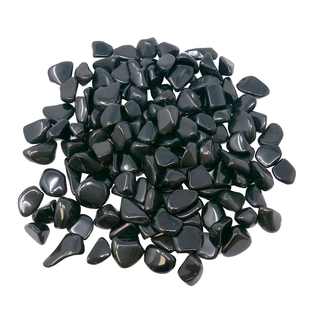 Small Polished Tumblestone, obsidian black