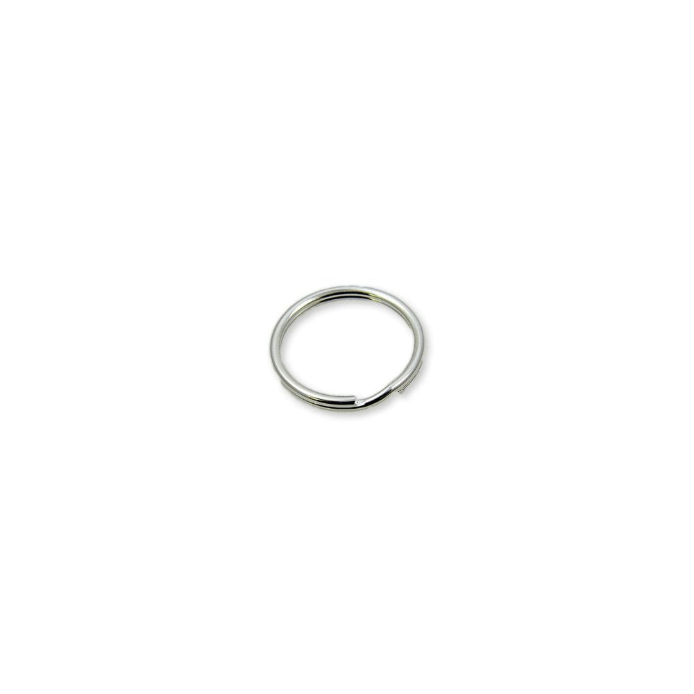 5mm Double Loop Split Ring Findings, silver-plated