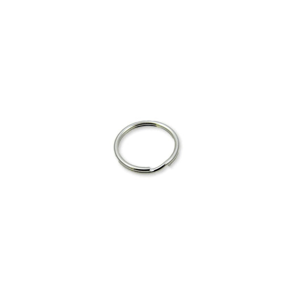5mm Double Loop Split Ring Findings, silver-plated