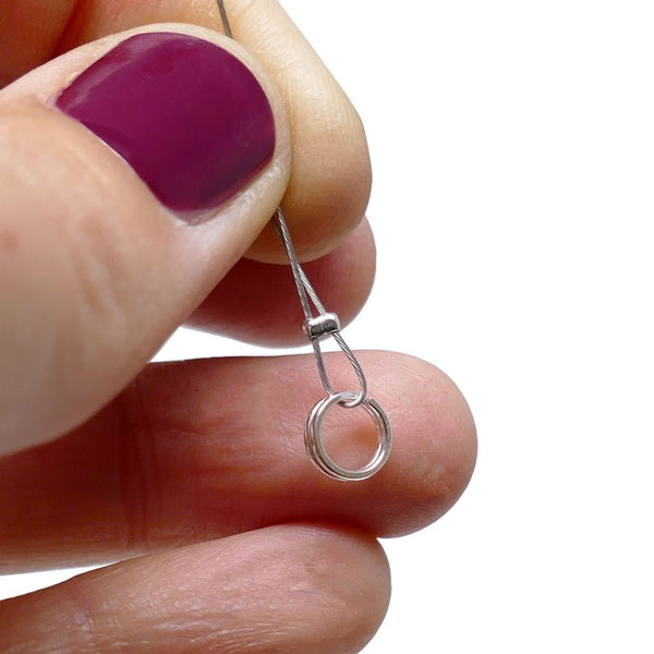 Sterling Silver 5mm Split Rings Findings, additional photo