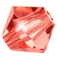 4mm Preciosa Crystal Bicones, padparadscha